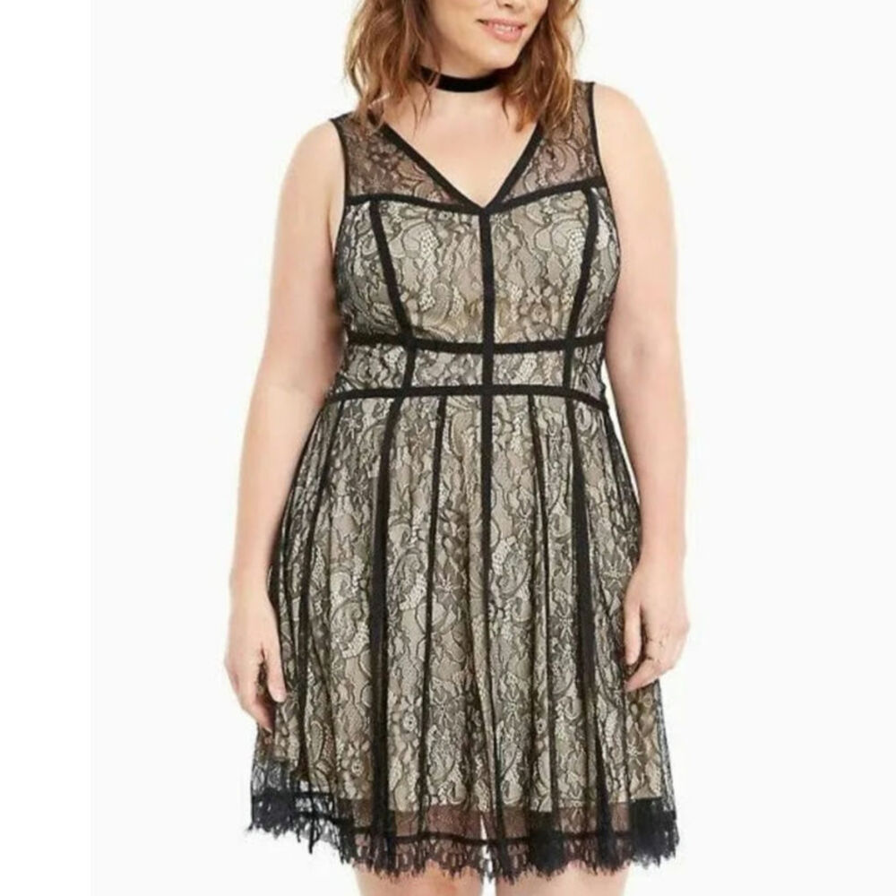 Torrid | Lace Skater Dress with Corset Look Whimsigoth Fairy